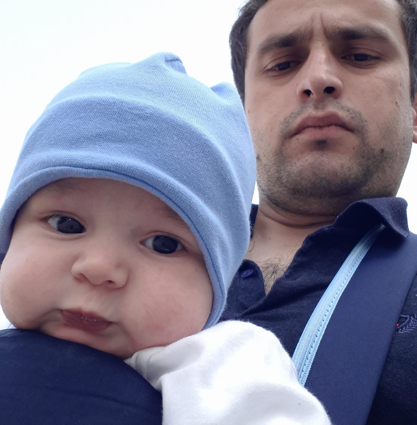 Dodikhudo Abdurahimov with his son Dilshod, 2017